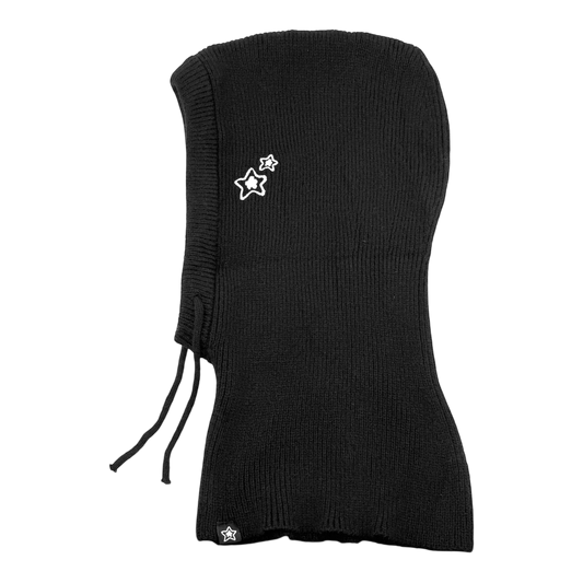 BLACK KNIT BALACLAVA