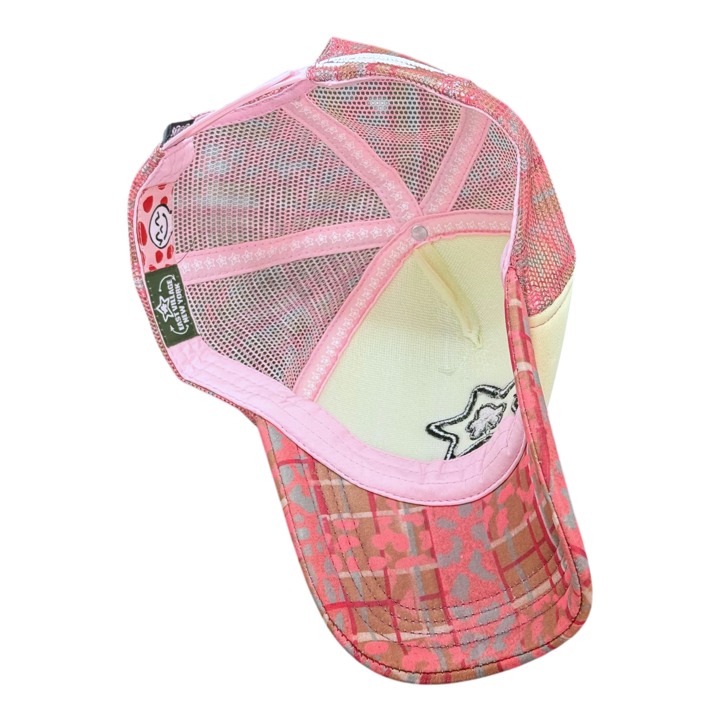 FOAM TRUCKER HAT LEOPARD PINK