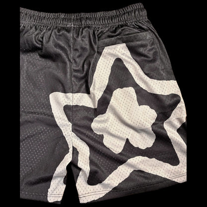 BLACK MESH SHORTS