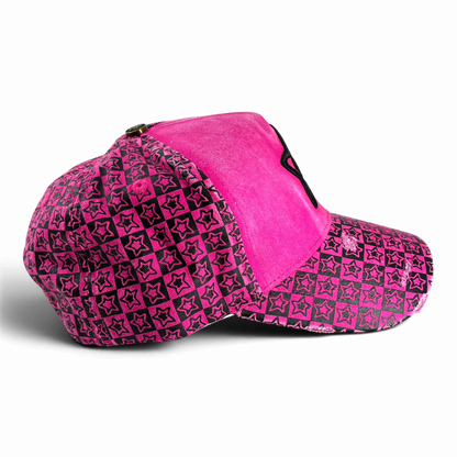PINK CHECKER TRUCKER HAT