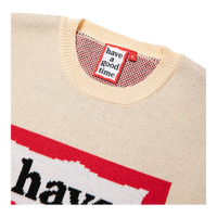 HAVE A GOOD TIME KNIT SWEATER SAND
