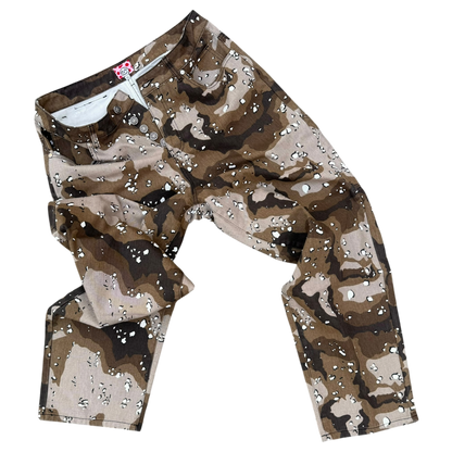 CHOCOLATE CHIP CAMO STAR JEANS