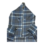PLAID FULL ZIP BLUE