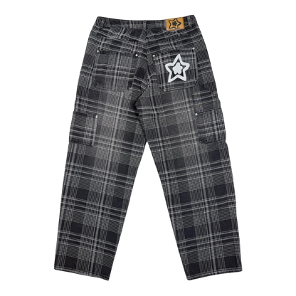 PLAID JEAN BLACK