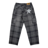 PLAID JEAN BLACK