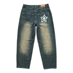WASHED BLUE STAR JEANS