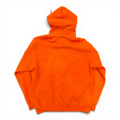 ORANGE ZIP UP HOODIE