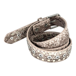 STUDDED SNAKE BELT SAND