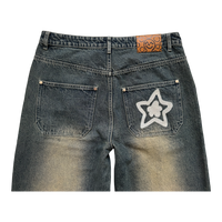 WASHED BLUE STAR JEANS