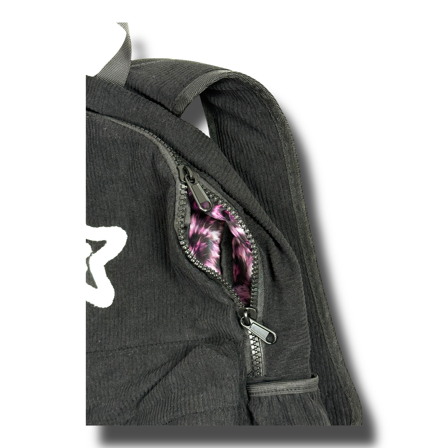 BLACK CORDUROY BACKPACK – The Star Team