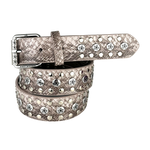 STUDDED SNAKE BELT SAND
