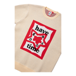 HAVE A GOOD TIME KNIT SWEATER SAND