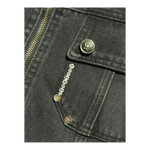 DENIM ZIP UP BLACK