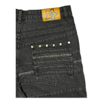 LAYERED STAR JEANS BLACK