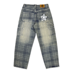 PLAID JEAN BLUE