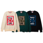 HAVE A GOOD TIME KNIT SWEATER SAND