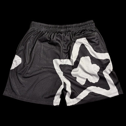 BLACK MESH SHORTS