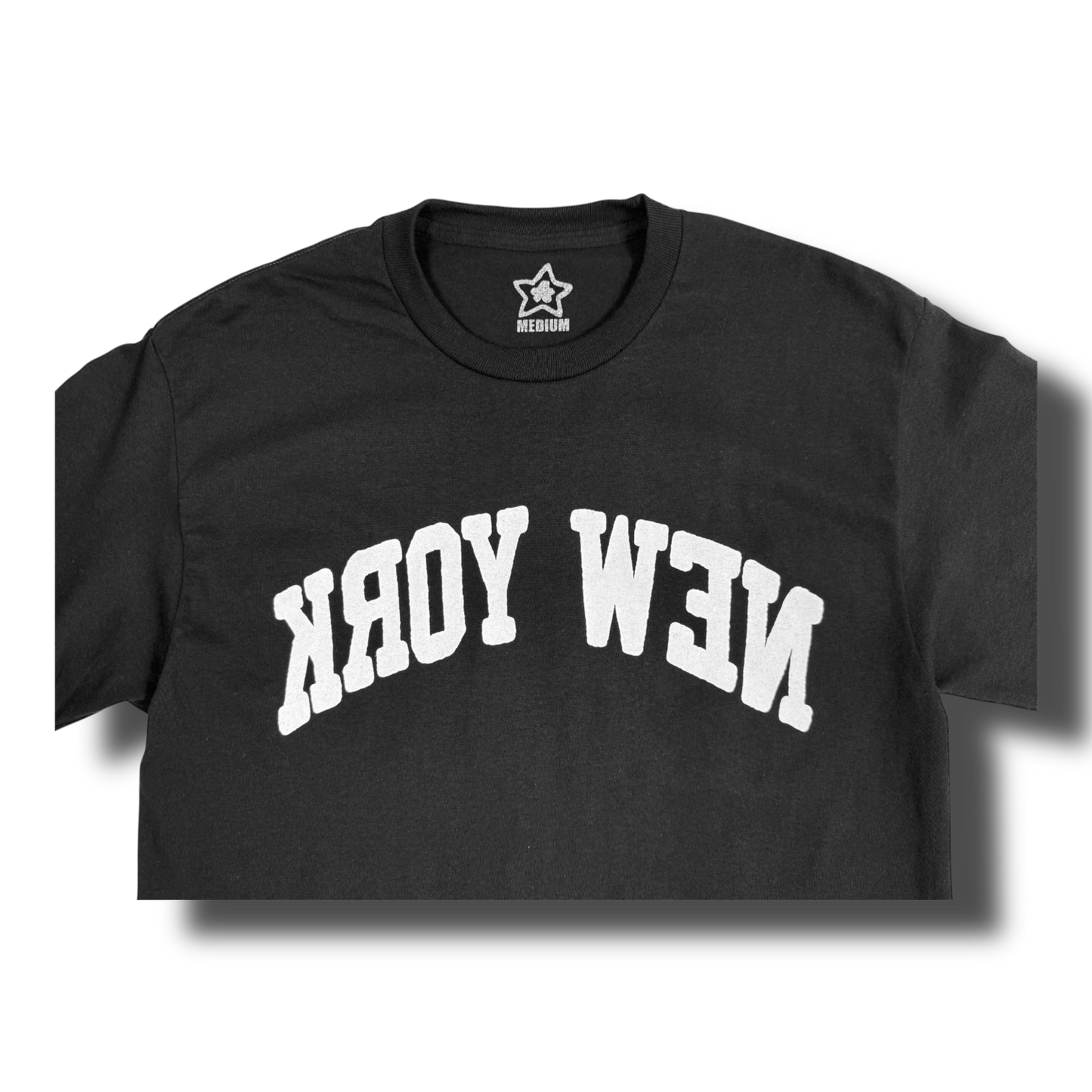 BACKWARDS NEW YORK TEE BLACK
