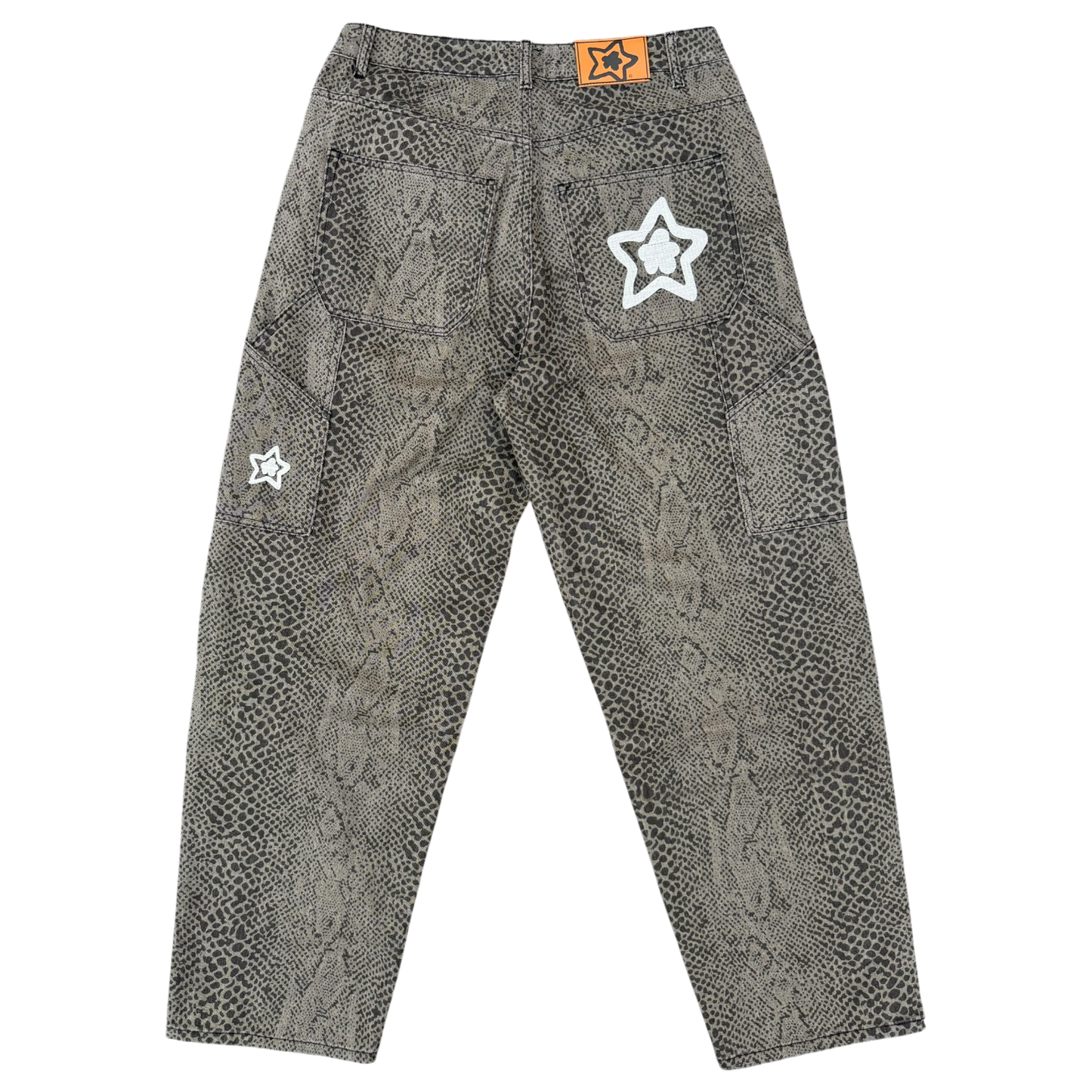 SNAKESKIN STAR JEANS