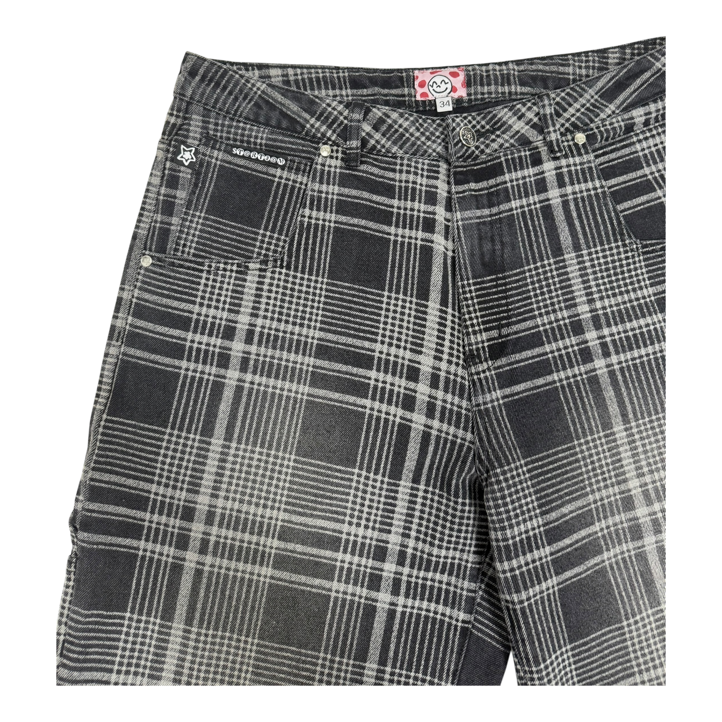 PLAID JEAN BLACK