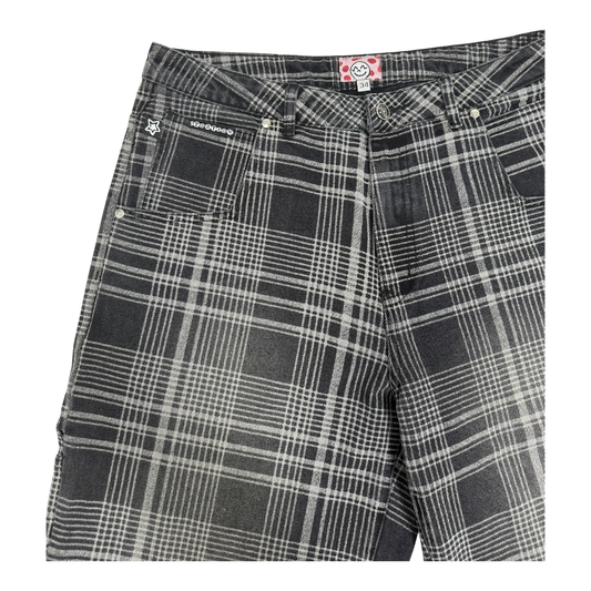 PLAID JEAN BLACK