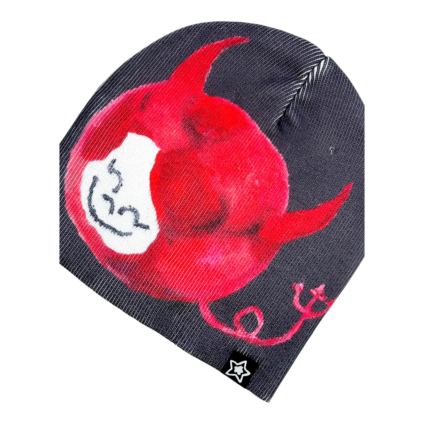 DEVILS SKULLY BEANIE BLACK