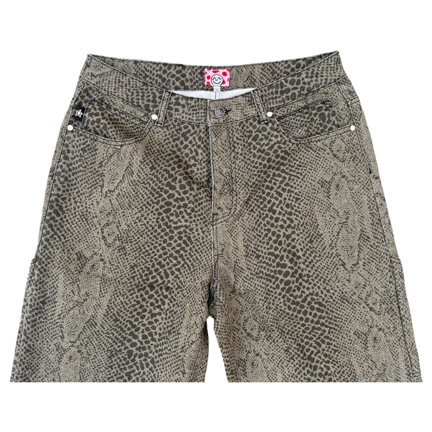 SNAKESKIN STAR JEANS