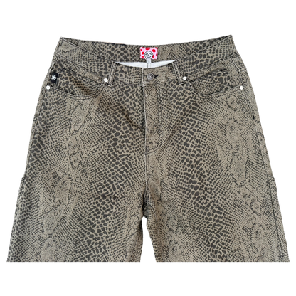 SNAKESKIN STAR JEANS