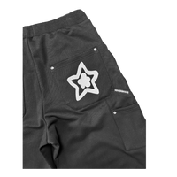 LEOPARD SWEATPANTS BLACK