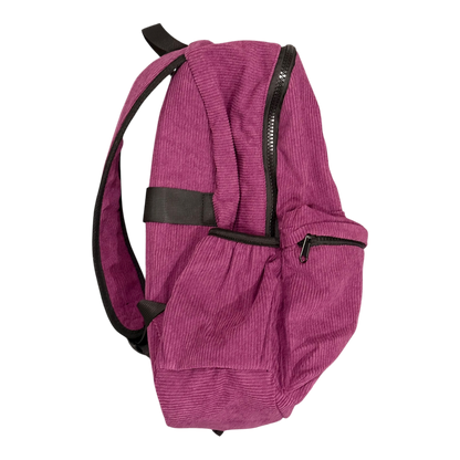 PURPLE CORDUROY BACKPACK