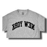 BACKWARDS NEW YORK TEE GREY