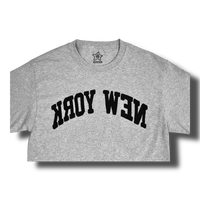 BACKWARDS NEW YORK TEE GREY