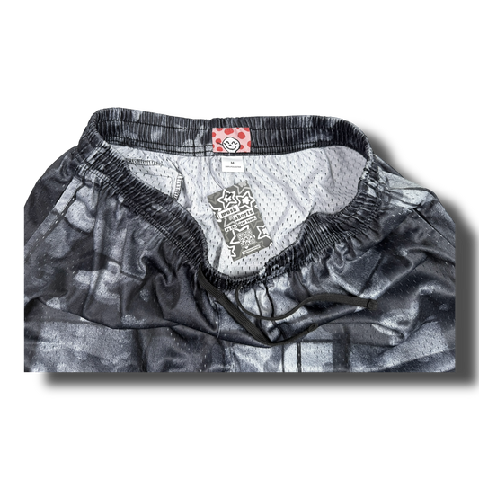 CAMO PLAID MESH SHORTS
