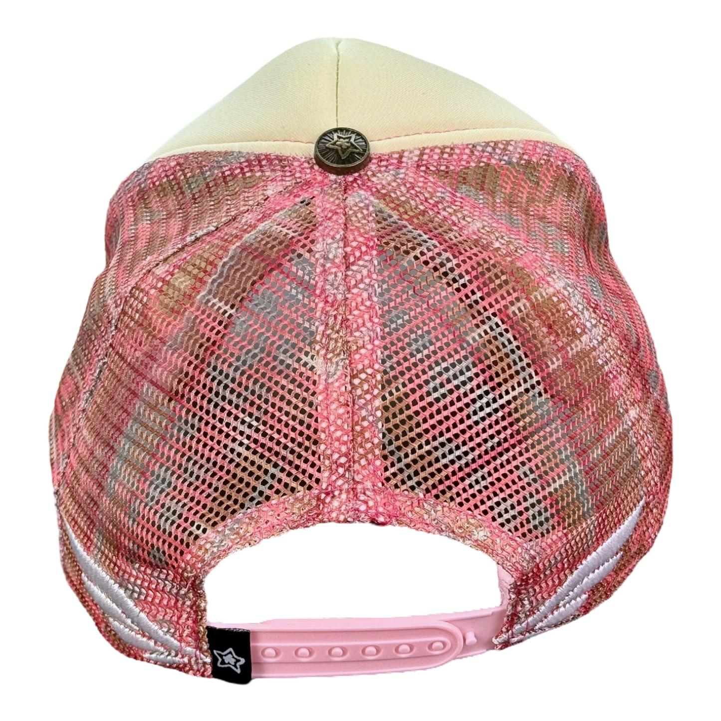 FOAM TRUCKER HAT LEOPARD PINK