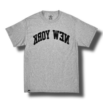 BACKWARDS NEW YORK TEE GREY