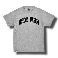 BACKWARDS NEW YORK TEE GREY