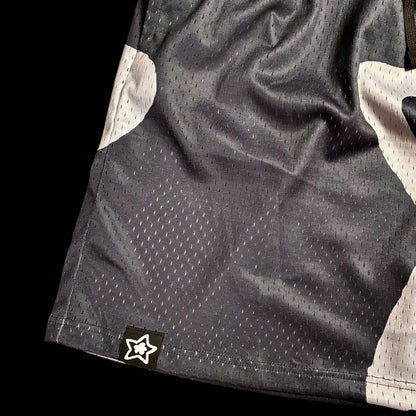 BLACK MESH SHORTS