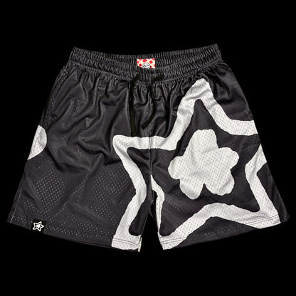 BLACK MESH SHORTS