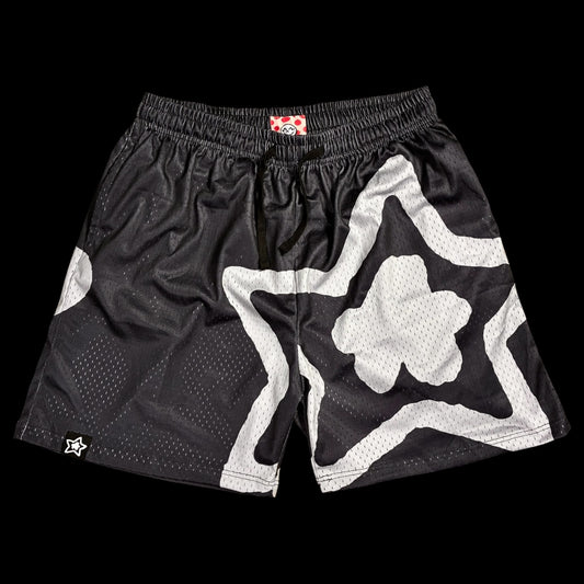 BLACK MESH SHORTS