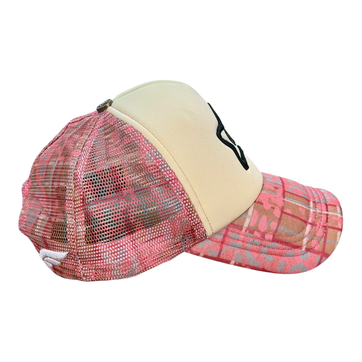 FOAM TRUCKER HAT LEOPARD PINK