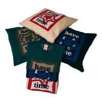HAVE A GOOD TIME PILLOW COVER BLACK