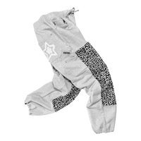 LEOPARD SWEATPANTS GREY