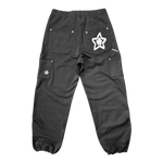 LEOPARD SWEATPANTS BLACK