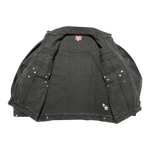 DENIM ZIP UP BLACK