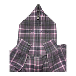 PLAID FULL ZIP PURPLE