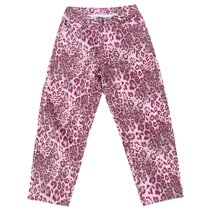 PINK LEOPARD STAR JEANS