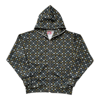 STARGIRL & ESPI FULL ZIP HOODIE BROWN
