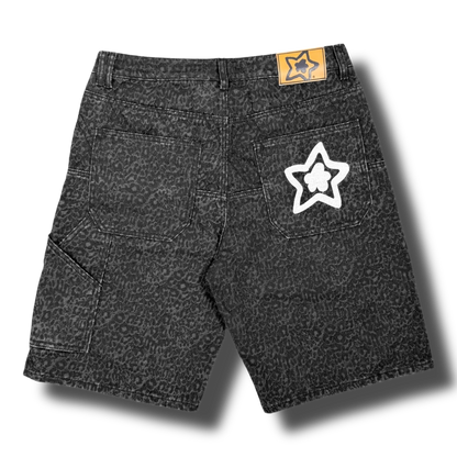 LEOPARD DROP SHORTS