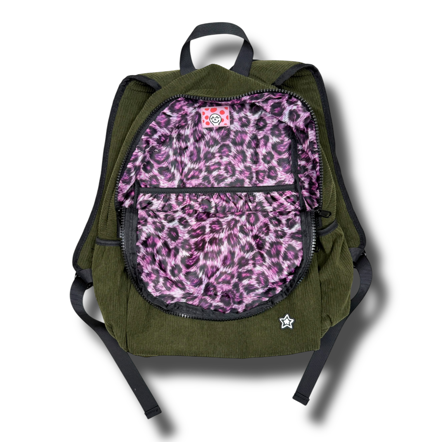 スケートボード Star team olive corduroy backpack OLIVE CORDUROY BACKPACK – The Star Team