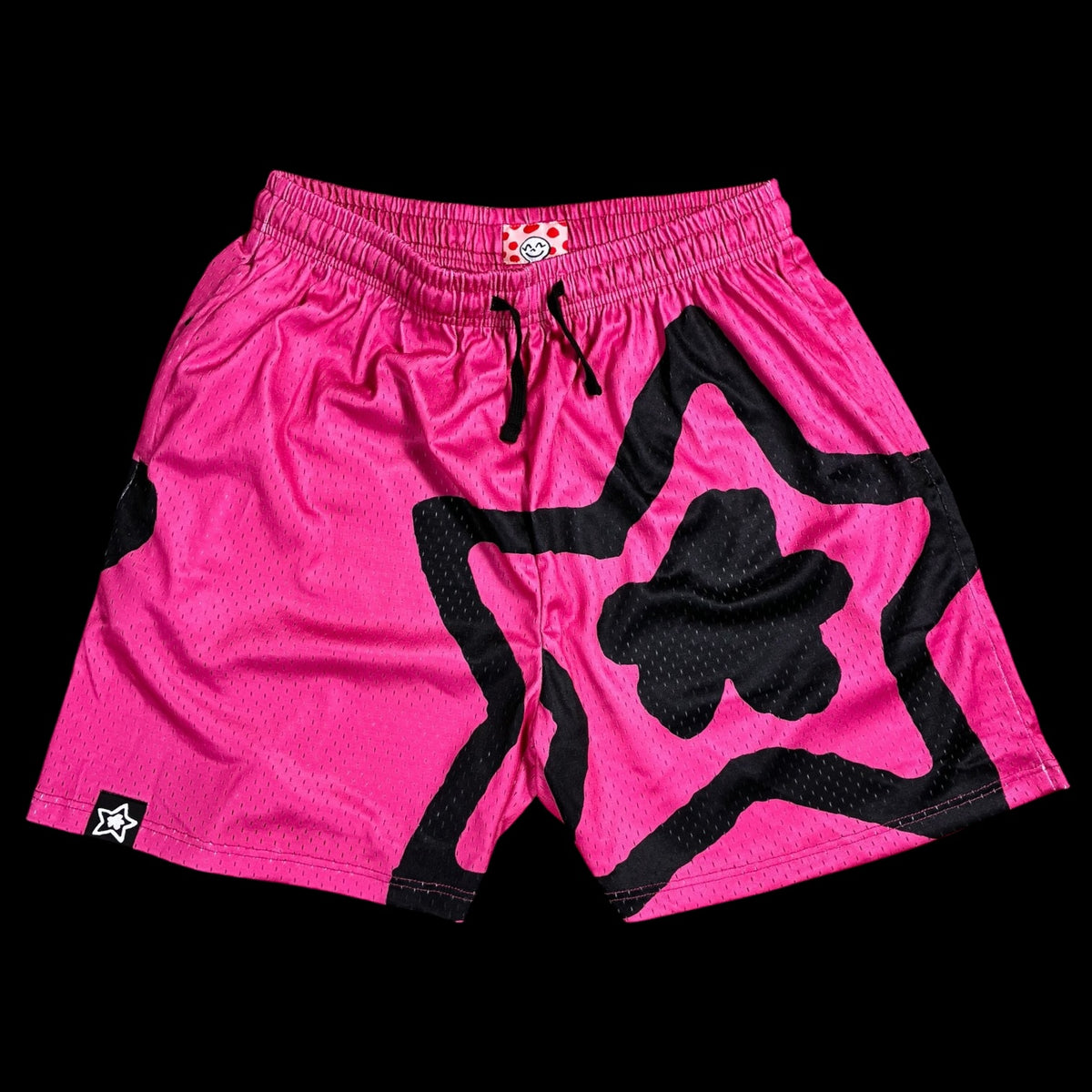 PINK MESH SHORTS